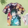 thumbnail image 5 of My Hero Academia Womens T-Shirt Round Neck Short Sleeve Tee Shirts Summer Breathable Tops Blouse M, 5 of 8