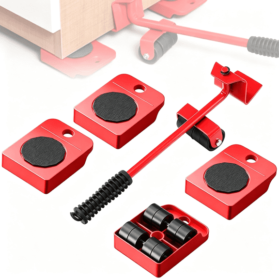LADYGYM Furniture Lift Mover Tool Set-Dolly with Wheels,330Lbs Capacity,360 Rotation for Refrigerator,Sofa,Cabinet Heavy Duty Furniture Lifter