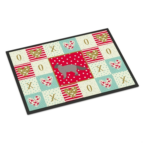 Carolines Treasures La Perm #3 Cat Love Indoor or Outdoor Mat 24x36 doormats, Multicolor