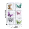 thumbnail image 2 of Nail Smart Butterfly Jewelry Bottom Magnet Magnetic Butterfly 6 Grid Single Removable Nail Jewelry DIY Craft Nail Supplies Set Suitable for Nail Salon, 2 of 3