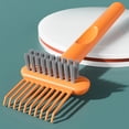 thumbnail image 4 of Hair Brush Cleaner Tool, Comb Cleaner, Dual Head Design Hairbrush Cleaner Tool, Portable Hairbrush Cleaner, Hair Brush Cleaning Tool, Compact Size Brush Cleaner Tool,6.69×2.16 in,Orange, 4 of 6