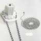 thumbnail image 5 of 100 Uds. Conectores de cadena de bolas Conectores de clip de cadena de bolas de repuesto plateados para cortinas verticales Conectores de cadena de bolas para cadenas de bolas collares pulsera, 5 of 5