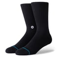 thumbnail image 1 of Crew Sock Stance para hombre ICON Crew Crew, color negro, talla L, 1 of 3