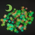 thumbnail image 2 of Pegatinas de pared de estrellas luminosas en la oscuridad para el techo, autoadhesivas, paquete de 200 pegatinas luminosas 3D de estrellas y luna para habitación infantil, crea un cielo, 2 of 5