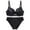Black, variant on Bra and Panty Sets For Women, Seamless Underwear for Everyday and Sports Push up Bra