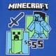 thumbnail image 4 of Conjunto de ropa Minecraft para niños, pantalones de forro polar y sudadera con capucha, talla 4, 4 of 7