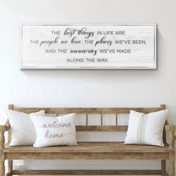 Best Things In Life Family Quote Poster, 8x12 UNFRAMED