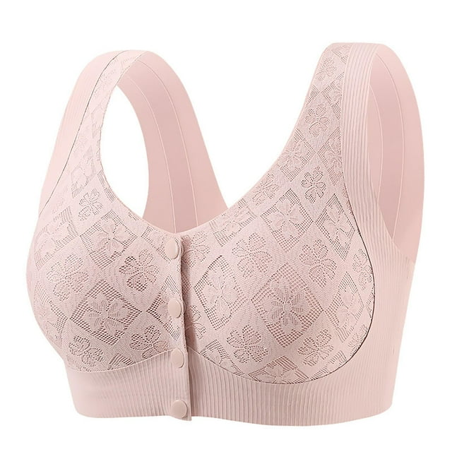 Seamless Front Closure Bra for Everyday Comfort Lightweight Wireless Bralette with Soft Support and Daily Wear Versatility