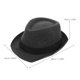 thumbnail image 2 of IDEANATEGRATE Sombrero De Para Estilo Fedora Clásico En Oscuro Y Cómodo, 2 of 7
