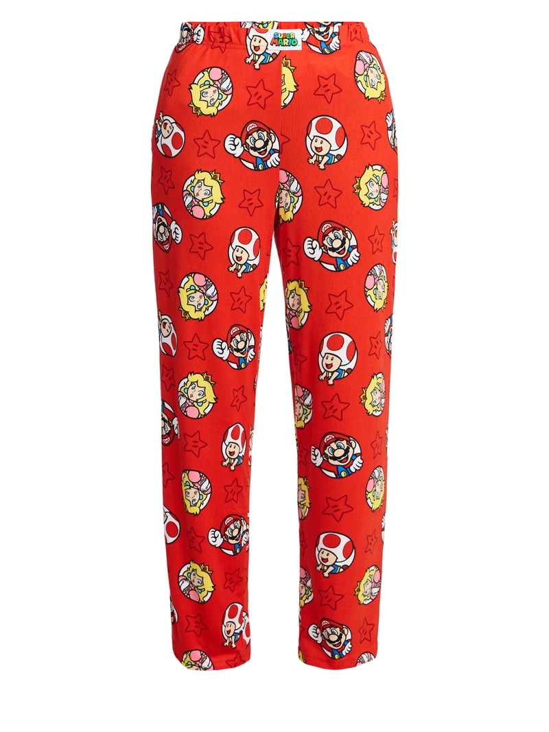 Super Mario Bros Women's Princess Peach and Toad Hacci Knit Wide