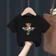 thumbnail image 3 of Camisetas de algodón con estampado de osos divertidos para niños y bebés, camisetas de manga corta estilo Harajuk, camisetas kawaii para niños y niñas, ropa de verano, 3 of 5