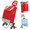 Red, variant on Olakula Shopping Cart with Wheels-Stair Climbing,Comes with a Removable Waterproof Bag.(Blue)