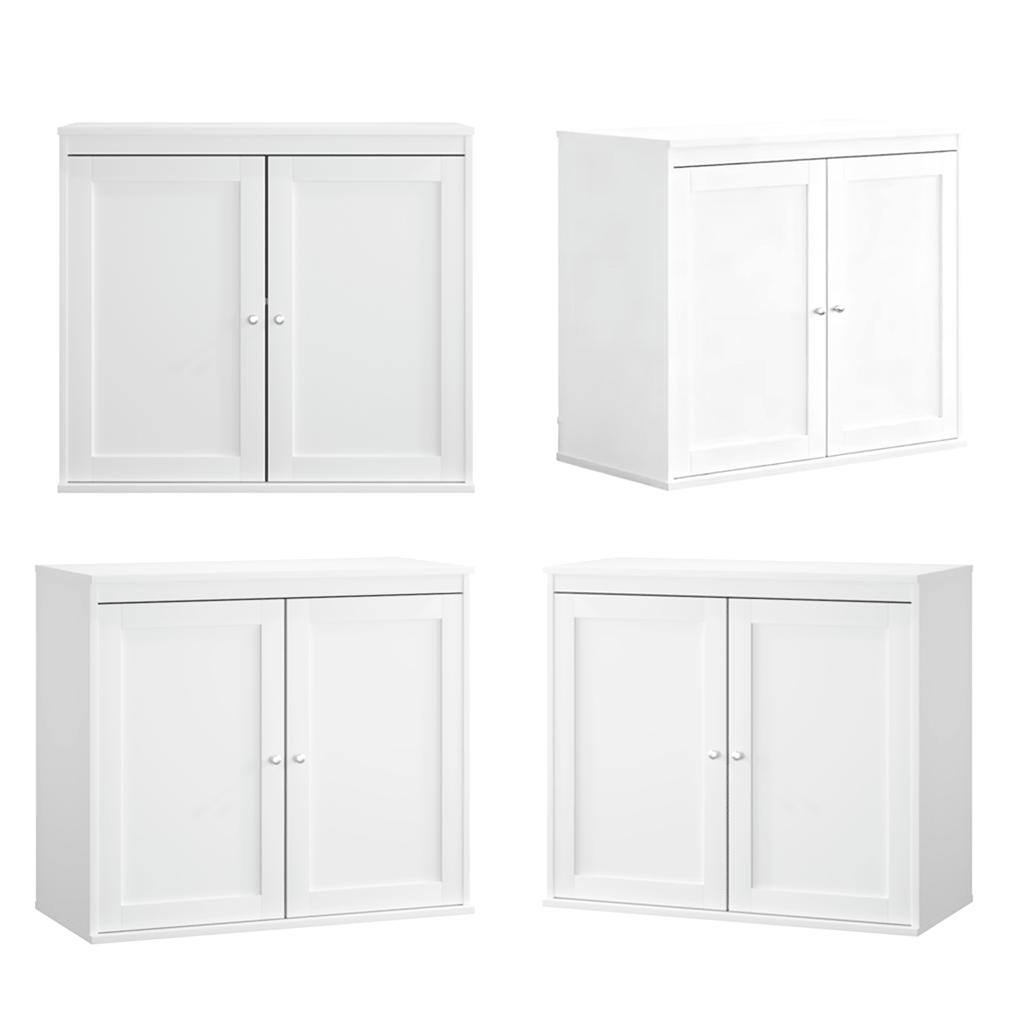 Jopath Coffee Bar,Kitchen Storage Cabinet with Double Doors,29" Kitchen Storage Cabinet with Double Doors,White