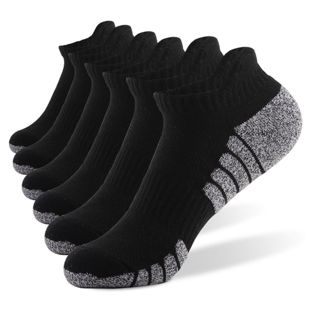 Calcetines 6 pares de calcetines deportivos de tobillo Calcetines atléticos de corte bajo de punto grueso Otoño Invierno Calcetines Fitness al aire libre Calcetines transpir Abanopi Calcetines