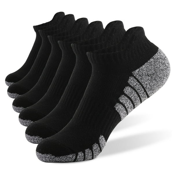 Calcetines 6 pares de calcetines deportivos de tobillo Calcetines atléticos de corte bajo de punto g Tomshoo Calcetines