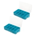 thumbnail image 6 of LOLIPPYY 2- Plastic Hardware Storage Boxes with Clear Lids, Double-Sided Small Parts Organizer for Screws and Nails, 6 of 8