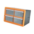 thumbnail image 4 of Gabinete de almacenamiento de componentes con 4 cajones, caja de herramientas, organizador portátil de piezas de hardware para aparejos de pesca, sala Naranja, 4 of 8