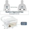 thumbnail image 2 of Clear Fanny Pack Stadium Approved - Clear Belt Bag for Women Men Plus Size 35-51 inches Adjustable StrapTransparent Waist Bag for Concerts, Sporting Events - White, 2 of 8