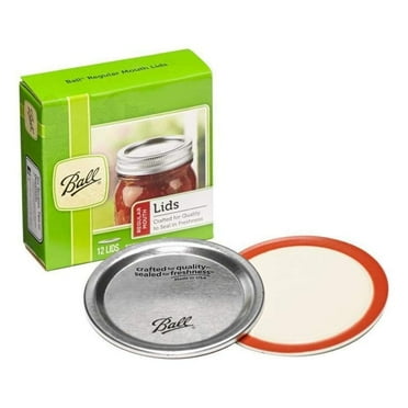 Ball Regular Mouth Canning Mason Jar Lids 12-Pieces per Pack 1-Pack