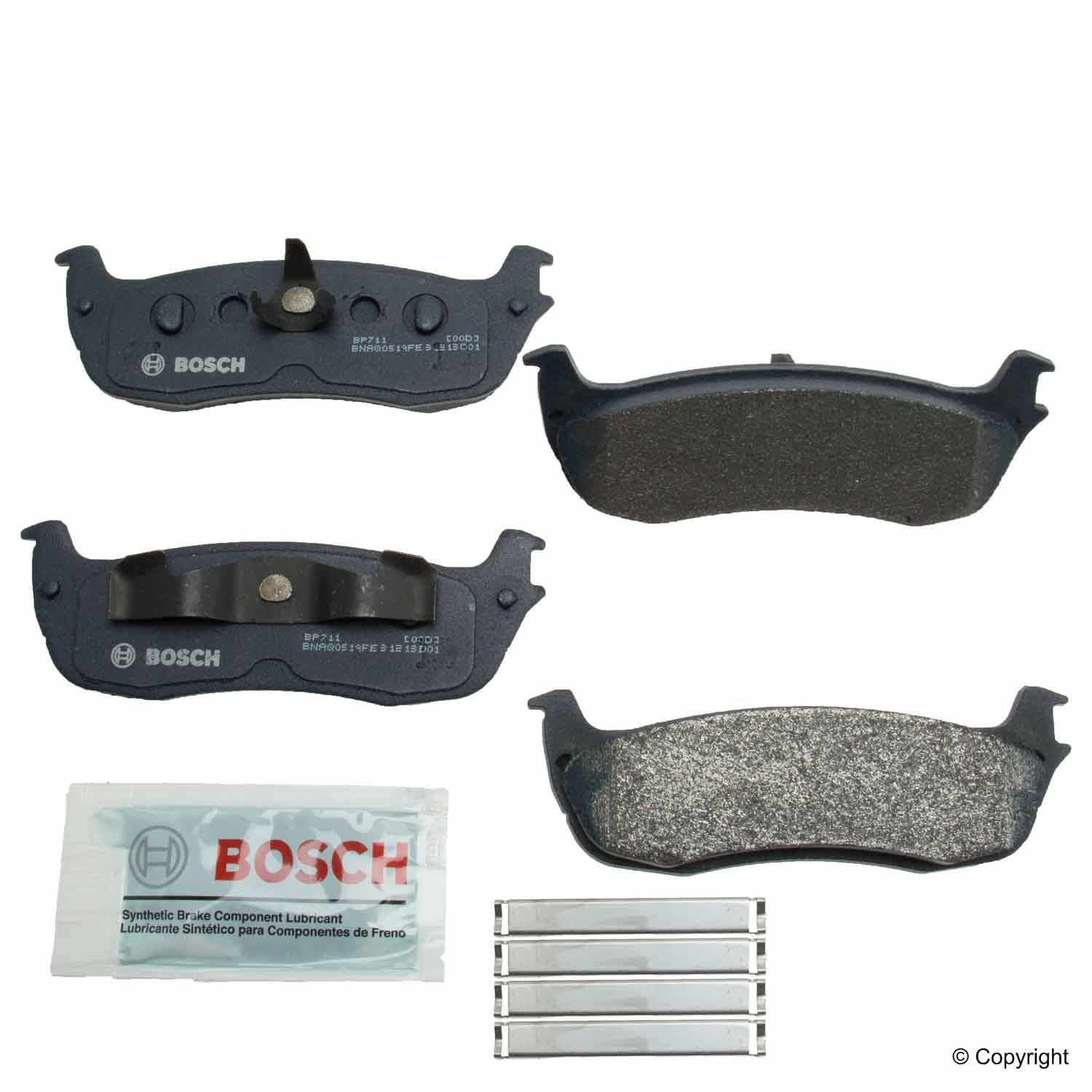 Bosch Quiet Cast Premium w/Hardware Brake Pad Set, and Shims Fits select: 1996-2003 FORD F150, 1997-1999 FORD F250