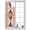 Red, variant on Single Arch Window Privacy Film, Modern Red Beige Floral Frame Frosted Glass Window Clings Static Cling UV Heat Blocking Reusable Door Sticker for Bathroom 17.7 x 39.3 Inch