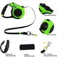 thumbnail image 2 of Retractable Dog Leash for Medium - Small Dogs and Cats 16FT Tangle Free, Heavy Duty Walking Leash with Anti Slip Handle, Pause and Lock Strong Nylon Tape, Store Dog Leash Retractable(Green), 2 of 8