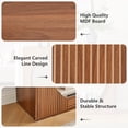 thumbnail image 5 of Wirrytor Console Table with Shelves, Farmhouse Entryway Table for Foyer, Entrance, Wood Storage Entryway Accent Table,Hallway and Living Room,Rustic Brown, 5 of 7