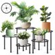 thumbnail image 1 of Soporte para plantas Amaoot, 5 piezas, metal, interior y exterior, negro, 1 of 6