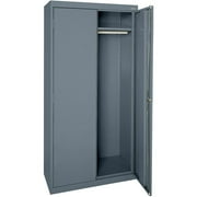 Elite Series Wardrobe Cabinet with Adjustable Shelf, 46"W x 24"D x 78"H, Charcoal