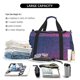 thumbnail image 5 of Balery Violet Glitter Bolsa de Gimnasio para Mujeres, Bolsa de Viaje con Bolsillo Húmedo, Bolsa de Fin de Semana para Mujeres, Bolsa de Viaje Resistente al Agua, 5 of 7