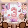 thumbnail image 3 of Set de Globos para Fiesta Xyawr Mariposa Rosa 3er Cumpleaños, 3 of 7