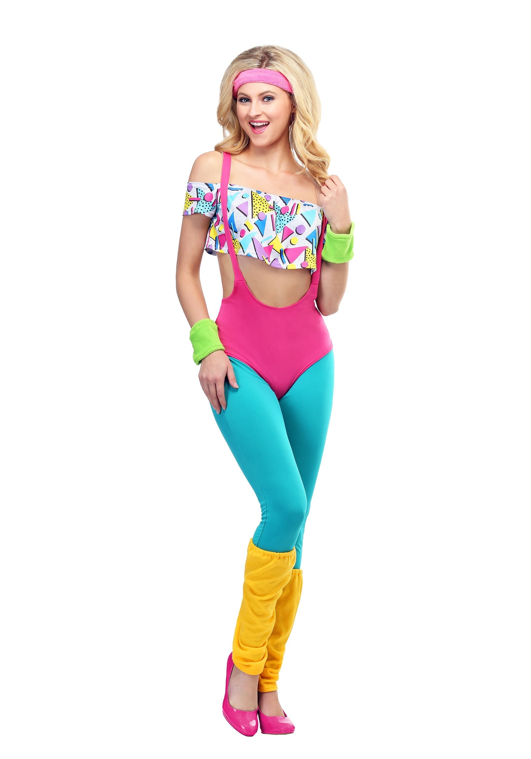 This is a Women's Work It Out 80's Costume 