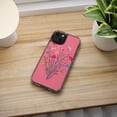 thumbnail image 5 of DistinctInk Clear Hybrid Case for Apple iPhone 13 (6.1" Screen) - Blossoming Beauty: Animated Delicate Spring Flowers - Shockproof Protection, 5 of 8