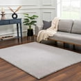 thumbnail image 3 of Hauteloom Heavenly Solid Shag Runner Rug for Bedroom Hallway Entryway - High Pile Fluffy Long Carpet - Soft Shaggy Cozy Plush Rug - Grey, Light Gray - 2'7" x 7'3", 3 of 13