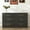 Black-Golden handle, variant on Spaco Dresser for Bedroom 6 Drawers Dresser Chest of Drawer Bedroom Furniture, Black Dresser