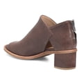thumbnail image 3 of YDN Women Trendy Peep Toe Low Block Heeled Sandals Back Zipper Cutout Ankle Booties Comfy Dress Daily Shoes Size 6 Brown, 3 of 4