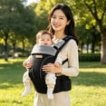 thumbnail image 4 of Embrace Newborn Baby Carrier for Infants 7-35 lbs- Ergonomic 3-Position Infant Carrier with Head and Neck Support, Hip-Healthy Positioning, 4 of 5