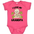 thumbnail image 3 of Inktastic Cute Sloth I Love My Grandpa with Green Leaves Boys or Girls Baby Bodysuit, 3 of 5
