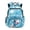 Blue Astronaut Print, variant on Red Motorcycle Print School Backpack for Boys Girls Age 5-16, Multi Pockets Scratch Resistant Bookbag with Adjustable Padded Straps, Water Repellent Lightweight Casual Daypack