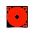 thumbnail image 3 of Birchwood Casey Target Spots Orange 8" 8 Bright High-Contrast Convenient Self-Adhesive Bull's Eyes Paper Shooting Targets for Target Practice, 96 Pasters, 3 of 3