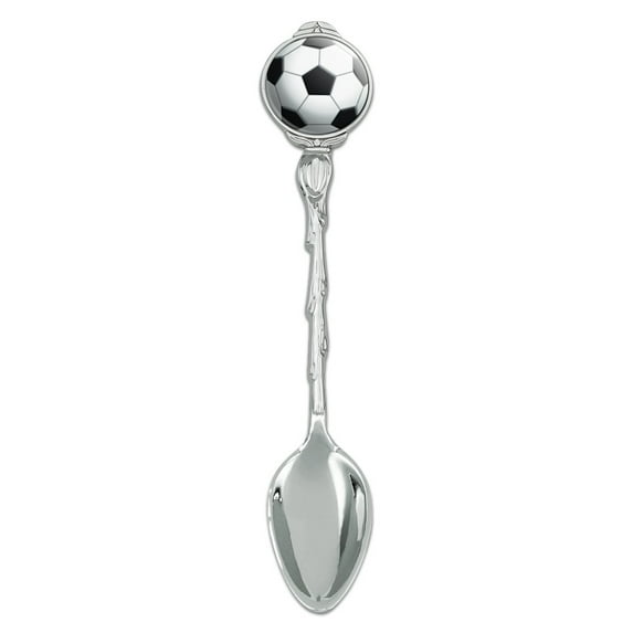 Soccer Ball Football Novelty Collectible Demitasse Tea Coffee Spoon