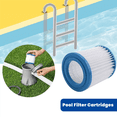 thumbnail image 2 of 8Pcs Pool Filter Cartridges Type H Replacement Swimming Pool Filter for Pool Filter Pump Cleaner,4 x Pool Filter Cartridge,White&Blue, 2 of 8