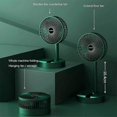 thumbnail image 4 of Telescopic Folding Fan - 2024 New Portable USB Rechargeable Collapsible Desk Fan 360 Degree Rotation Cooler for Home, 4 of 5