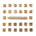 thumbnail image 3 of JUEGO DE PUNZONES PARA VENTOS DE ALFABETO DE 13 MM, HERRAMIENTA PARA TROQUELAR DE LETRAS DE DIRESERDO VINTAGE DE METAL, FÁCL DE USAR PARA ESTAMPAR NOMBRES, INCLUIDAS 26 LETRAS, 3 of 7