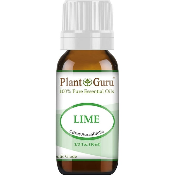 Lime Essential Oil 10 ml. 100% Pure Natural Undiluted Therapeutic Grade Cold Pressed From Fresh Lime Peel, Great for Aromatherapy Diffuser, Relaxation and Calming, Natural Cleaner.