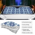 thumbnail image 4 of Kdxio Vintage Blue Print Front Windshield Sun Shade,Folding Auto Sunshade for Car Truck SUV-Medium, 4 of 7