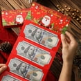 thumbnail image 3 of Christmas Money Holder with 10 Slots, Creative Holiday Card and Cash Gift Envelope for Family, Festive Floral Design, 3 of 5