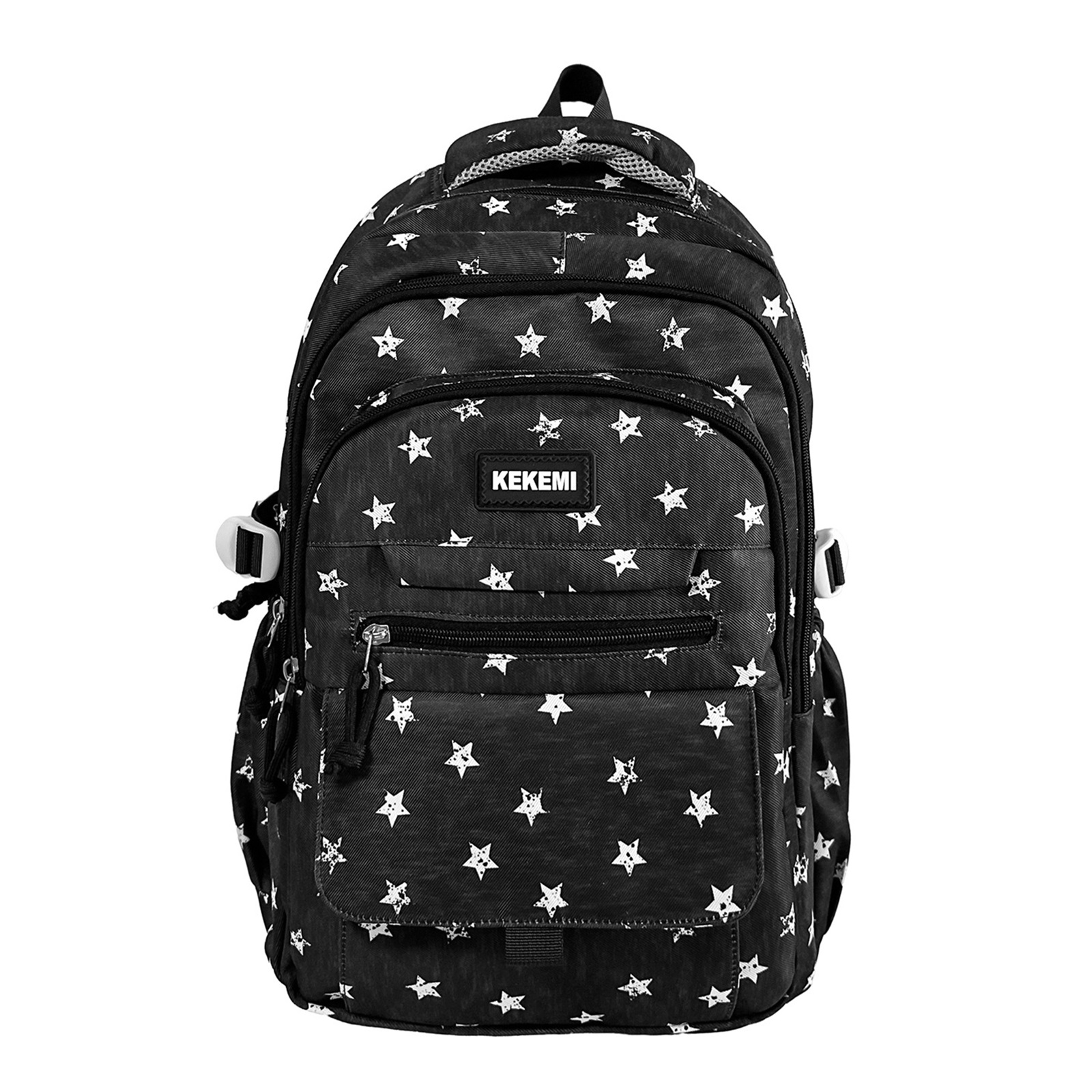 Mochila escolar para niñas y niños, para primaria y secundaria, para viajes, para edades 6-14 (negro) 2