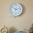 thumbnail image 2 of Clockswise White 14-In Analog Clock – Silent, Non-Ticking for Wall Battery-Operated Perfect for Home Office, Farmhouse Kitchen, Entryways, Dining Rooms and Bedroom Decor, School and Bathroom Clock, 2 of 8