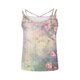 thumbnail image 5 of Puntoco Camisetas de cuello cuadrado para mujer, sueltas, informales, a la moda, con estampado de cuello redondo, camiseta sin mangas de verano, 5 of 5